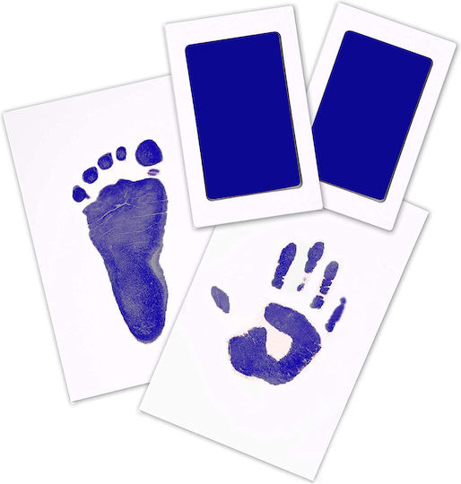 Foot Hand Print Kit Ink Zola Blue Ink Print Size 9x5.5 Cm