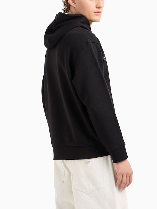 Emporio Armani Herren Sweatshirt mit Kapuze Schwarz