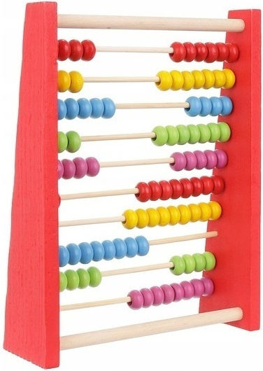 Zola Wooden 10-row Multicoloured Wooden Counting Machine Support Foot