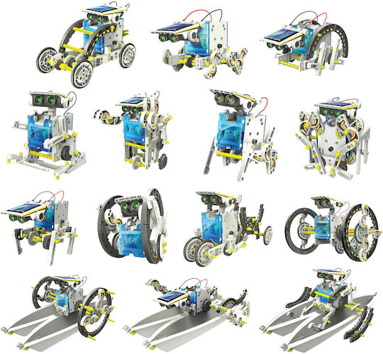 Solar Robot Kit A Small 14 In 1 Builder Zola 29x17.5x8 Cm Solar Motor Used Outdoors