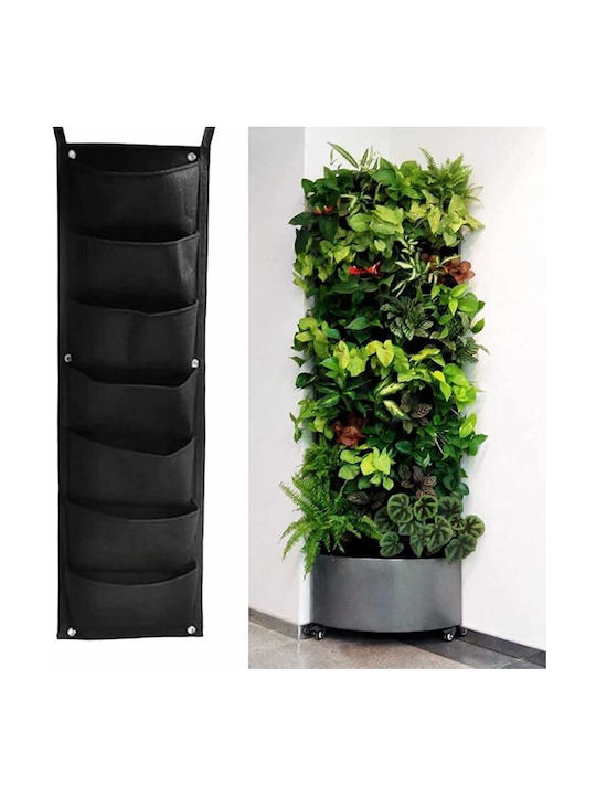 Suport Vertical pentru Flori din Textil Zola cu 7 Buzunare Perfect pentru Plante Aromatice și Suculente Lungime Totală 10