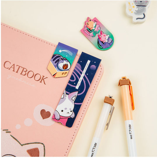 Meshu Μαγνητικοί Σελιδοδείκτες Catbox 3 Τμχ