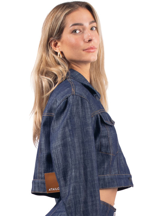 4tailors Women's Short Lifestyle Jacket for Winter Denim