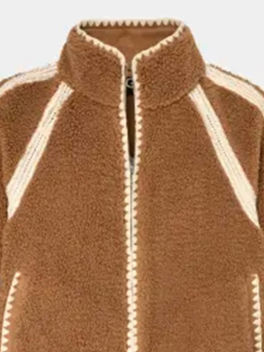 Ugg Australia Women's Short Lifestyle Jacket for Winter Brown