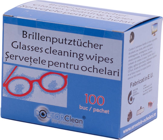 Doctor Clean Brillenputztücher Set 100 Stück + 50 Stück