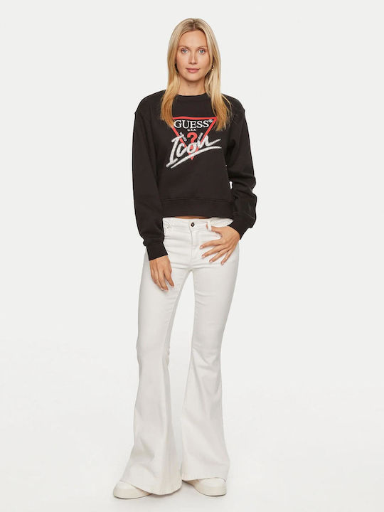 Guess Women's Sweatshirt Jet Black