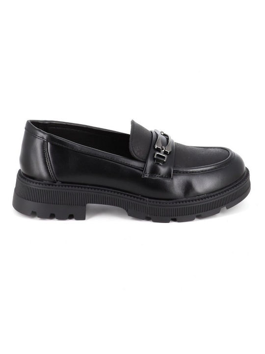 B-Soft Leather Women's Loafers in Black Color