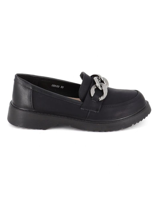 B-Soft Leder Damen Loafers in Schwarz Farbe