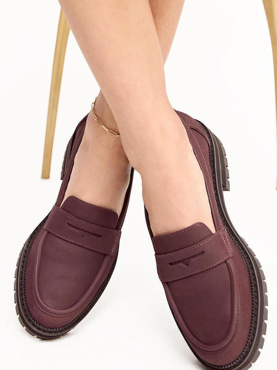 Cara Drcas Mocasini dama în culoarea Violet