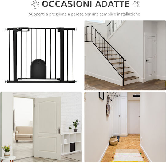 Pawhut Πορτάκι Σκύλου 14x14x14εκ. Μαύρο