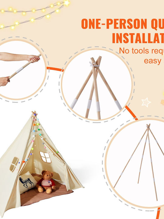 Vevor Vevor Kinder Spielzelt Indisch Orange