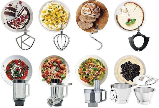 Kenwood Titanium Chef Baker Κουζινομηχανή 1200W με Γυάλινο Κάδο 5lt