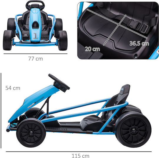 Go Kart Μονοθέσιο 24 Volt Μπλε