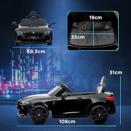 BMW M4 Μονοθέσιο με Τηλεκοντρόλ Licensed 12 Volt Μαύρο