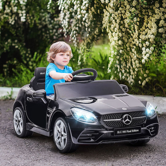 Детска Електрическа Кола Две места с Дистанционно управление Лицензиран Mercedes SLC 300 12 волта Черен