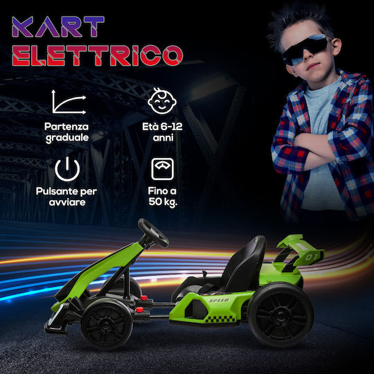 Go Kart Μονοθέσιο 24 Volt Πράσινο για 6+ Ετών