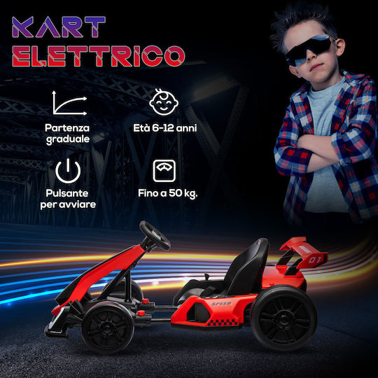 Go-Kart Einsitzer Mit Fernbedienung 24 Volt Rote Für 6+ Jahre