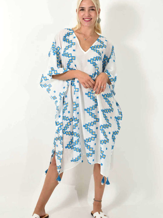 Potre Women's Caftan Beachwear Blue