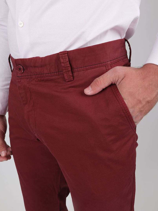 Unipol Men's Trousers Chino Bordeaux