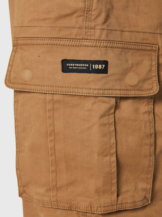 Trousers Cargo in Regular Fit Beige