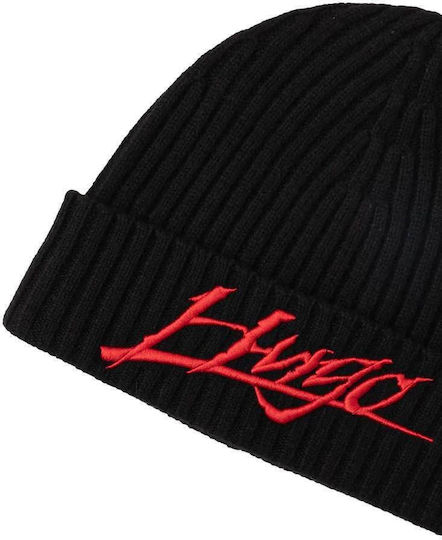 Beanie Männer Beanie Gestrickt in Schwarz Farbe