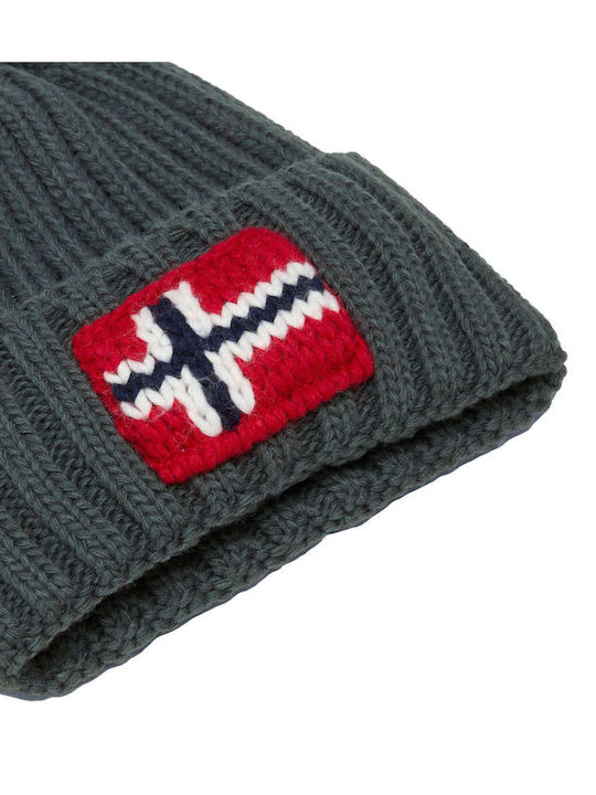 Fsemiury Beanie Unisex Σκούφος Πλεκτός σε Πράσινο χρώμα