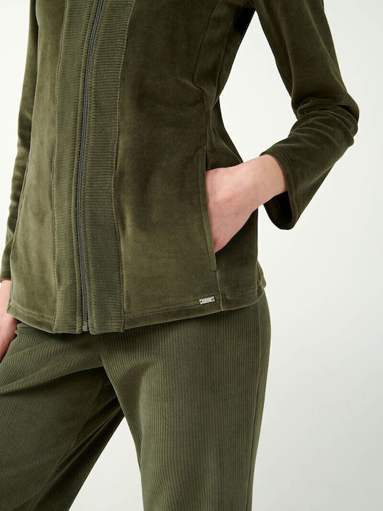 Σετ Φόρμας Βελουτέ Olive Dusty