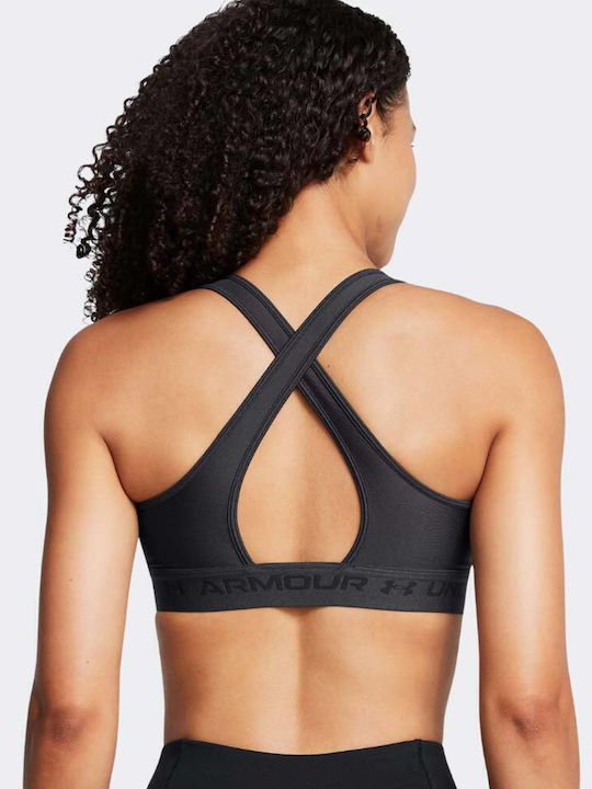 Crossback Mid Bra Γυναικείο Μπουστάκι Γκρι