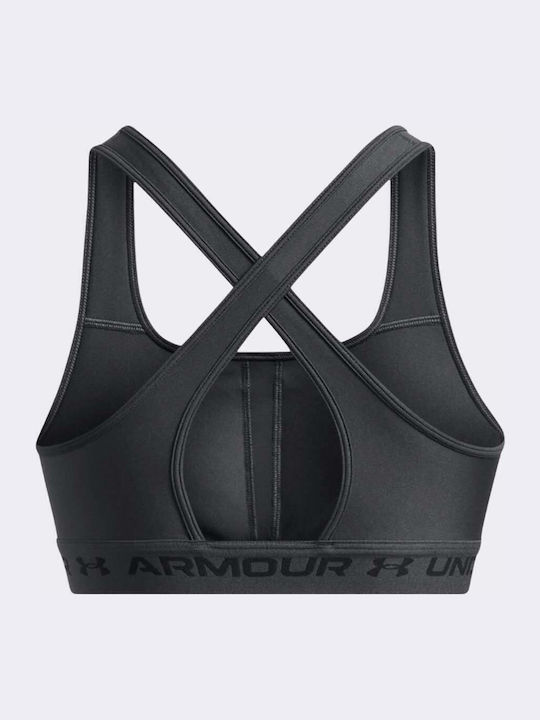 Crossback Mid Bra Γυναικείο Μπουστάκι Γκρι