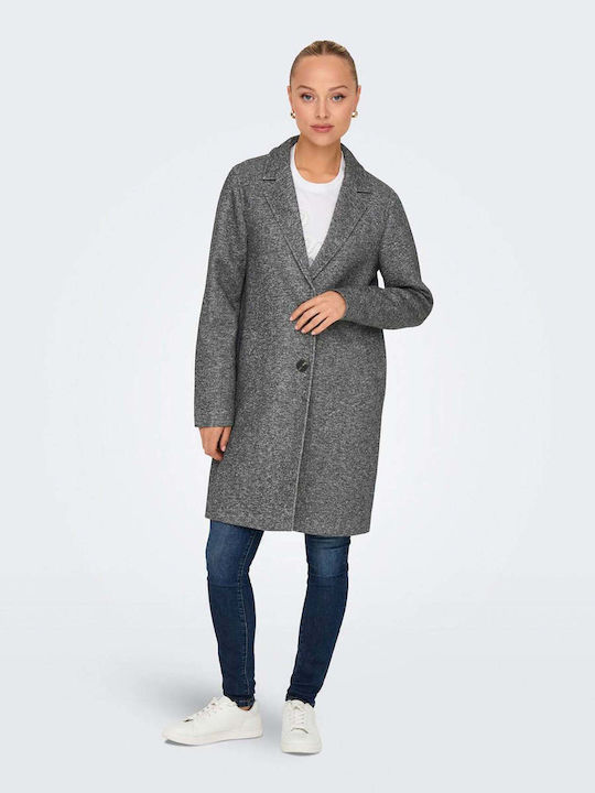 Sedona Women's Gray Coat with Buttons