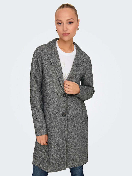 Sedona Women's Gray Coat with Buttons