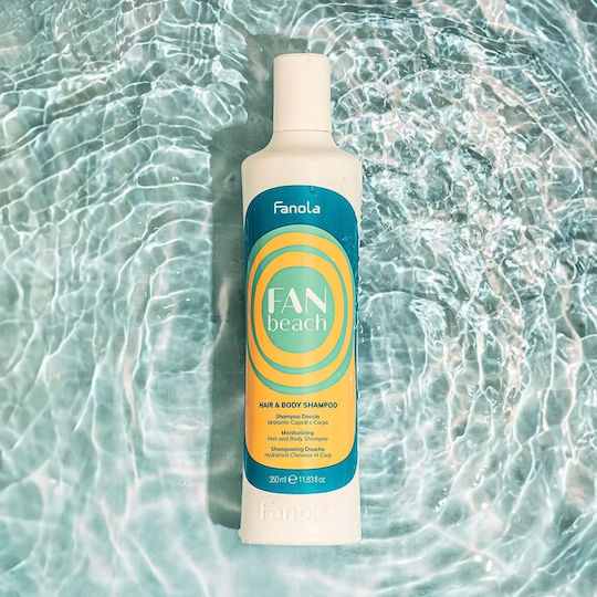 Fanola Fan Beach Hair & Body Σαμπουάν Ενυδάτωσης για Κανονικά Μαλλιά 350ml