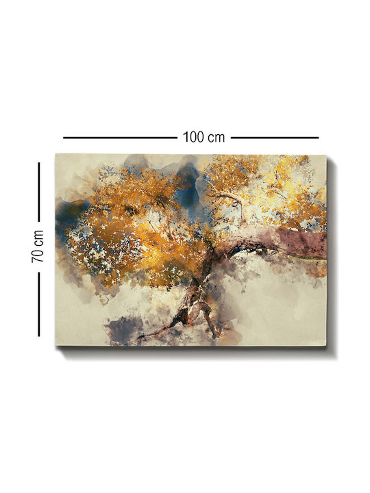 Megapap Abstract Tree Πίνακας σε Καμβά 100x70cm