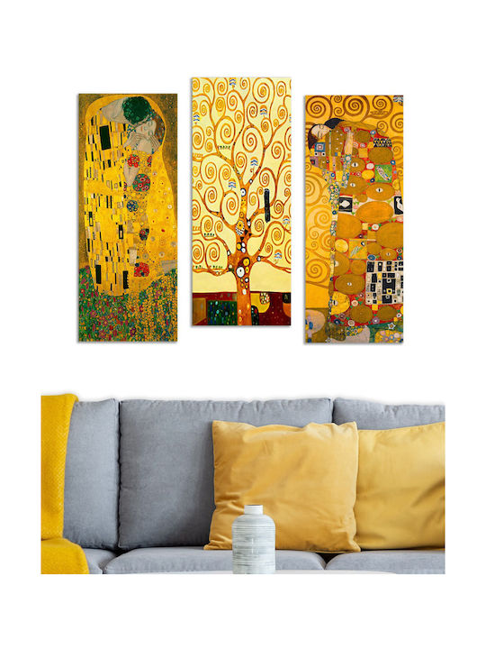 HomeMarkt Τρίπτυχος Πίνακας Ξύλινος 50x60cm