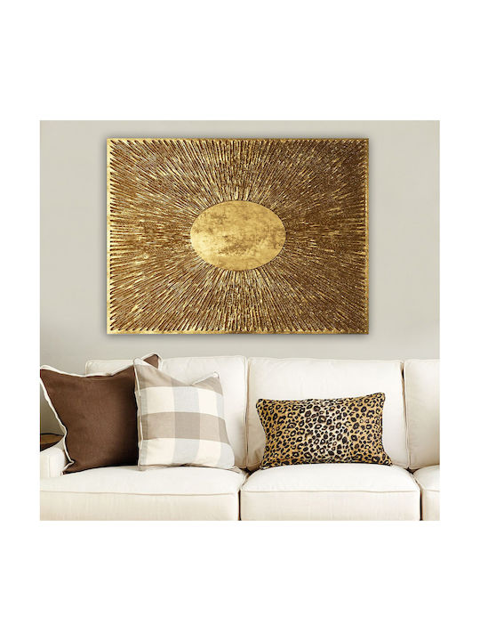 Megapap Golden Sun Πίνακας σε Καμβά 100x70cm