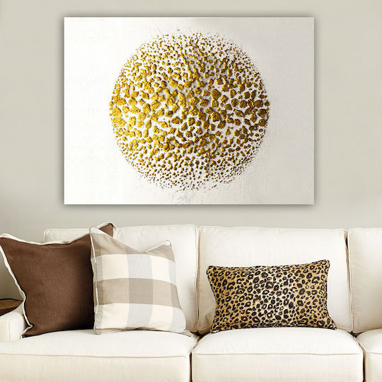 Megapap Golden Circle Gemälde auf Leinwand 100x70cm