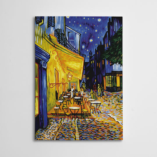 Wallity A-g Cafe Gemälde Replik von Van Gogh auf Segeltuch 70x100cm