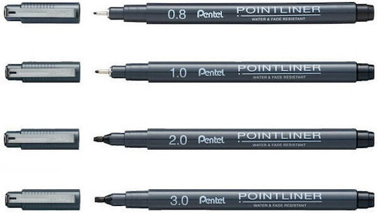 Pentel S20-P Маркер за Рисуване 0.05мм Черен