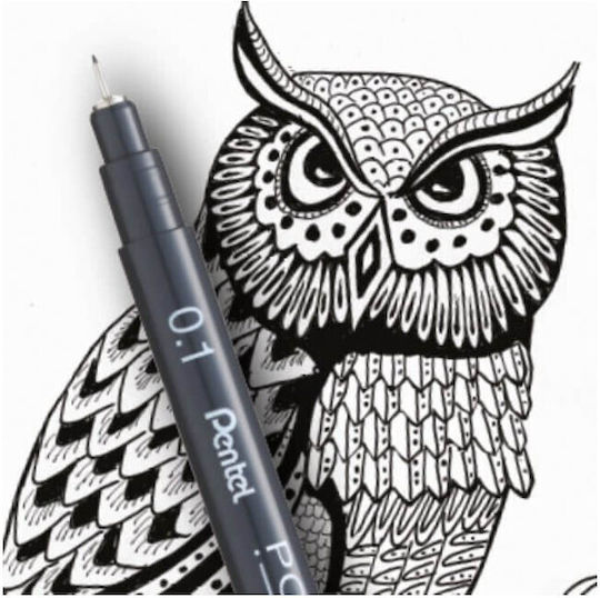 Pentel S20-P Design Marker 0.2mm Black