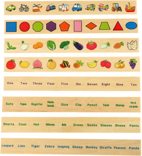 Wooden Sorter Logical Puzzle Match Pictures