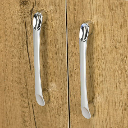 HomCom Waschtisch mit Waschbecken L60xB30xH60cm Natural Color