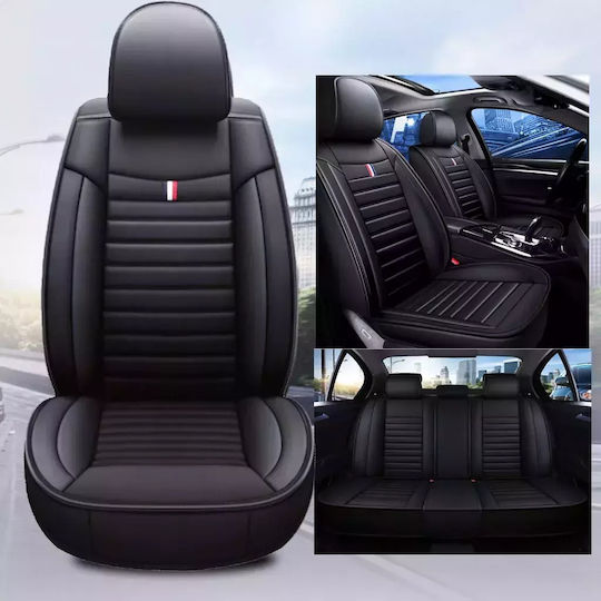 PerVoi Waterproof Car Cover Set 11pcs Leatherette Black / Blue