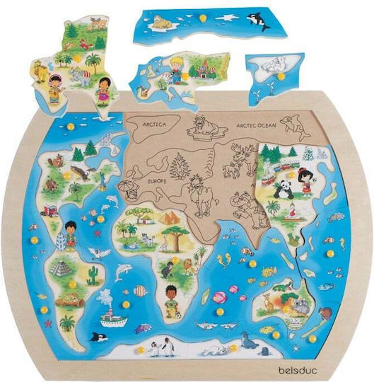 Ξύλινο Παιδικό Puzzle 21pcs Beleduc
