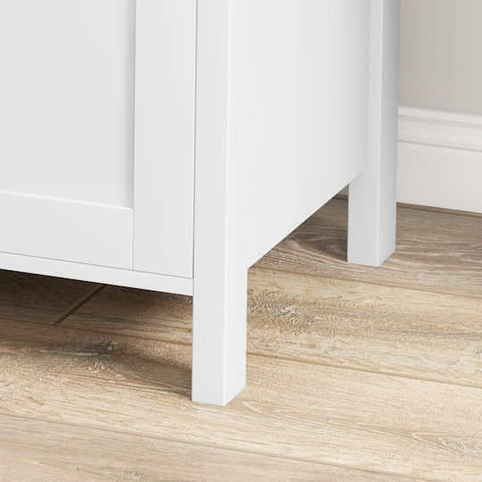 Schublade Büro mit Schloss White 76x40x76cm