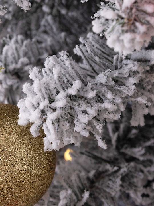 Christmas Tree Snowy 180cm with 329 Branches and with LED Lighting