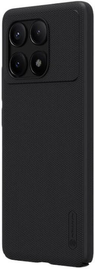 Nillkin Super Frosted Back Cover Silicon / Plastic Negru (Poco X6 Pro )