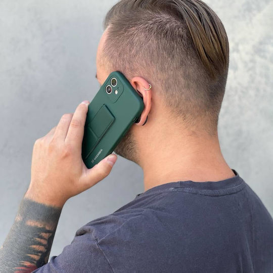 Wozinsky Kickstand Umschlag Rückseite Silikon Marineblau (Galaxy A13 5G)