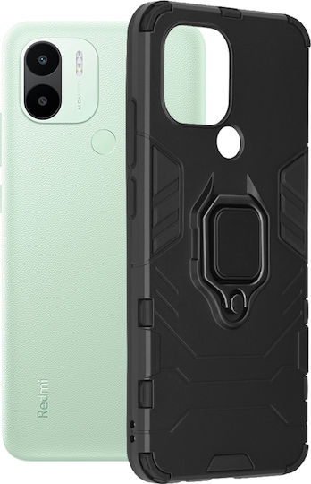 Techsuit Back Cover Silicone Black (Redmi A1+ / A2+) KF2315660