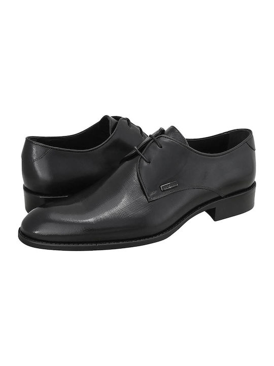 Guy Laroche Men's Leather Dress Shoes Black