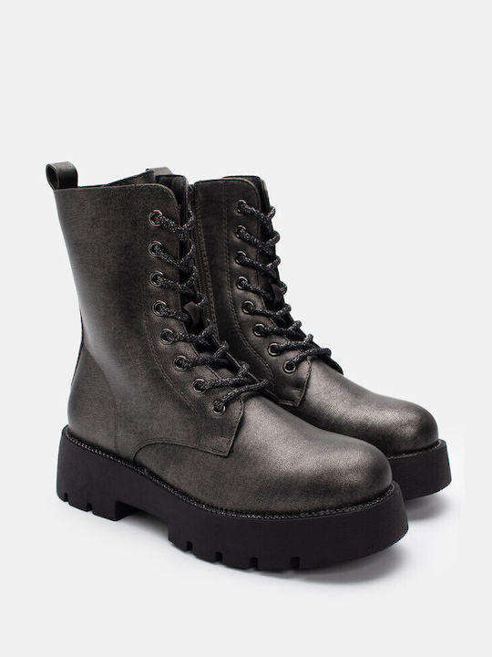 Luigi Wildleder Damen Knöchelstiefel Gray